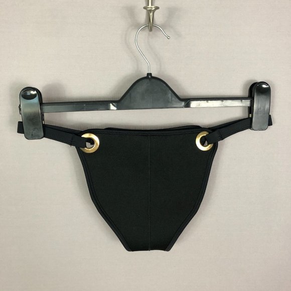 Nasty Gal Womens In Hot Water Scuba Bikini Bottom in Black Size L… - Picture 7 of 12